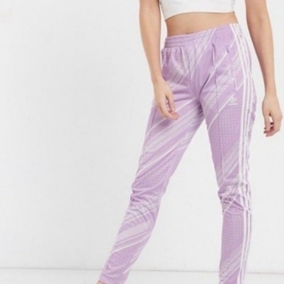 ADIDAS Superstar Track Pants- Purple Glow. Size XS - Picture 1 of 13